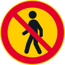 Kävely kielletty